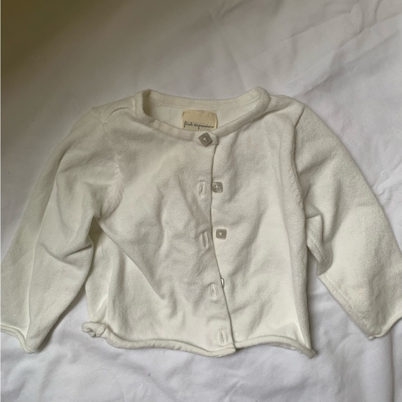 Cream/off-white first impressions cardigan 6-9 months - square buttons - Picture 4 of 6